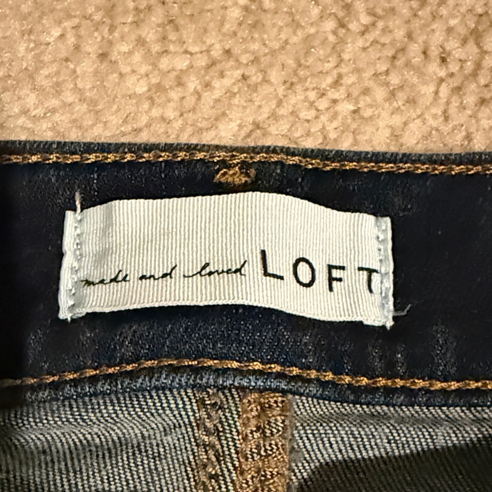LOFT Midnight Blue Skinny Jeans - Picture 2 of 10